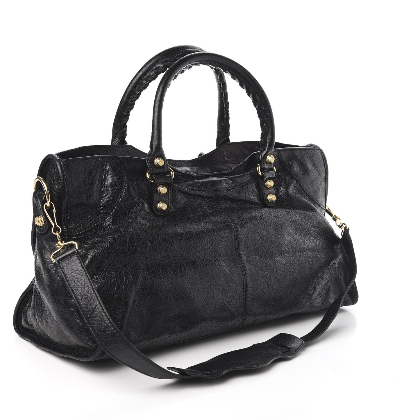 Agneau Giant 12 Gold Hardware Part Time Black