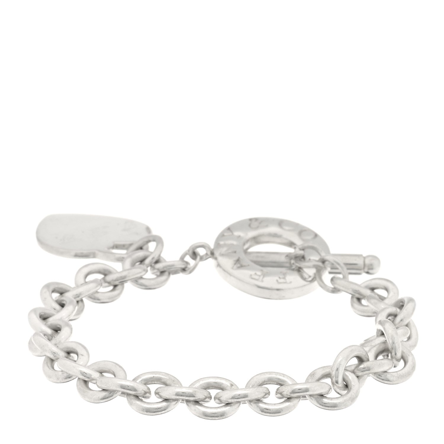 Tiffany Sterling Silver Heart Tag Toggle Bracelet 2 of 3