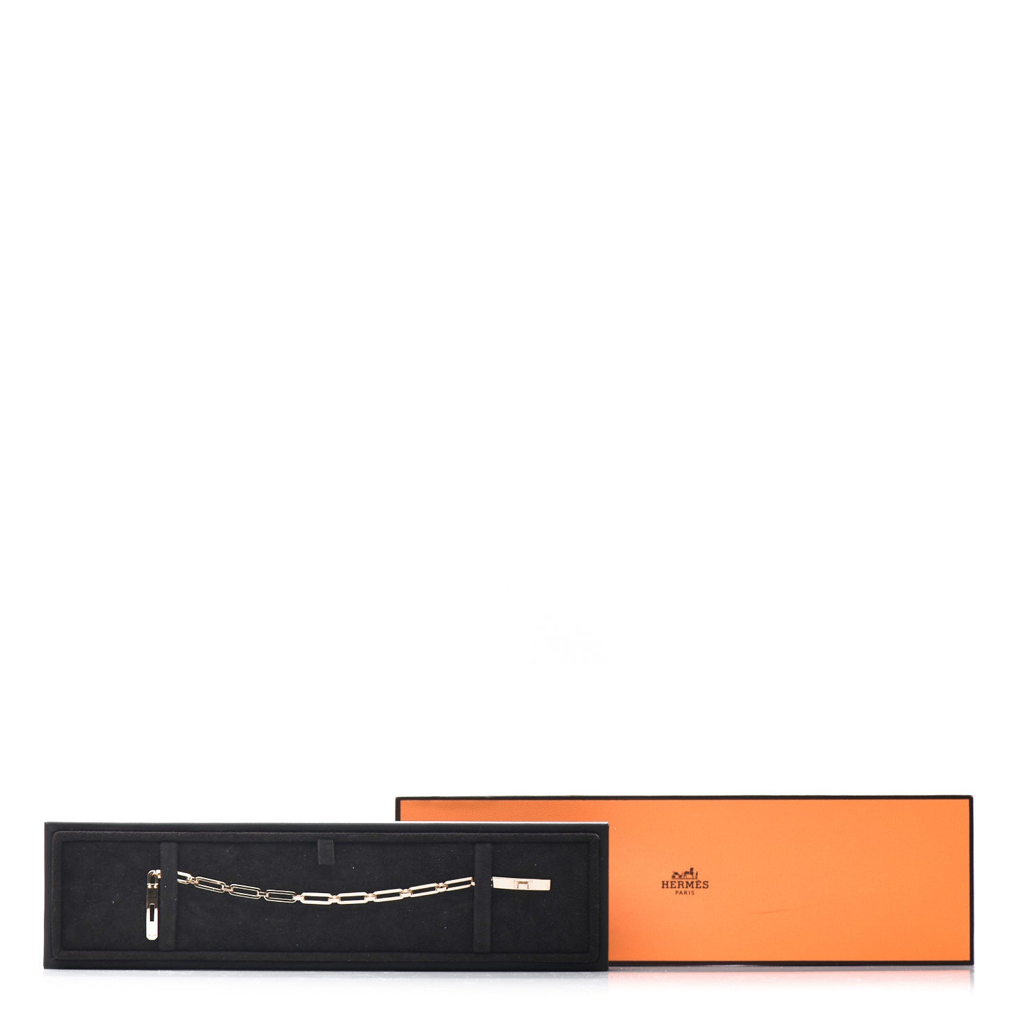 Hermes 18K Rose Gold Kelly Chaine Bracelet ST 4 of 4