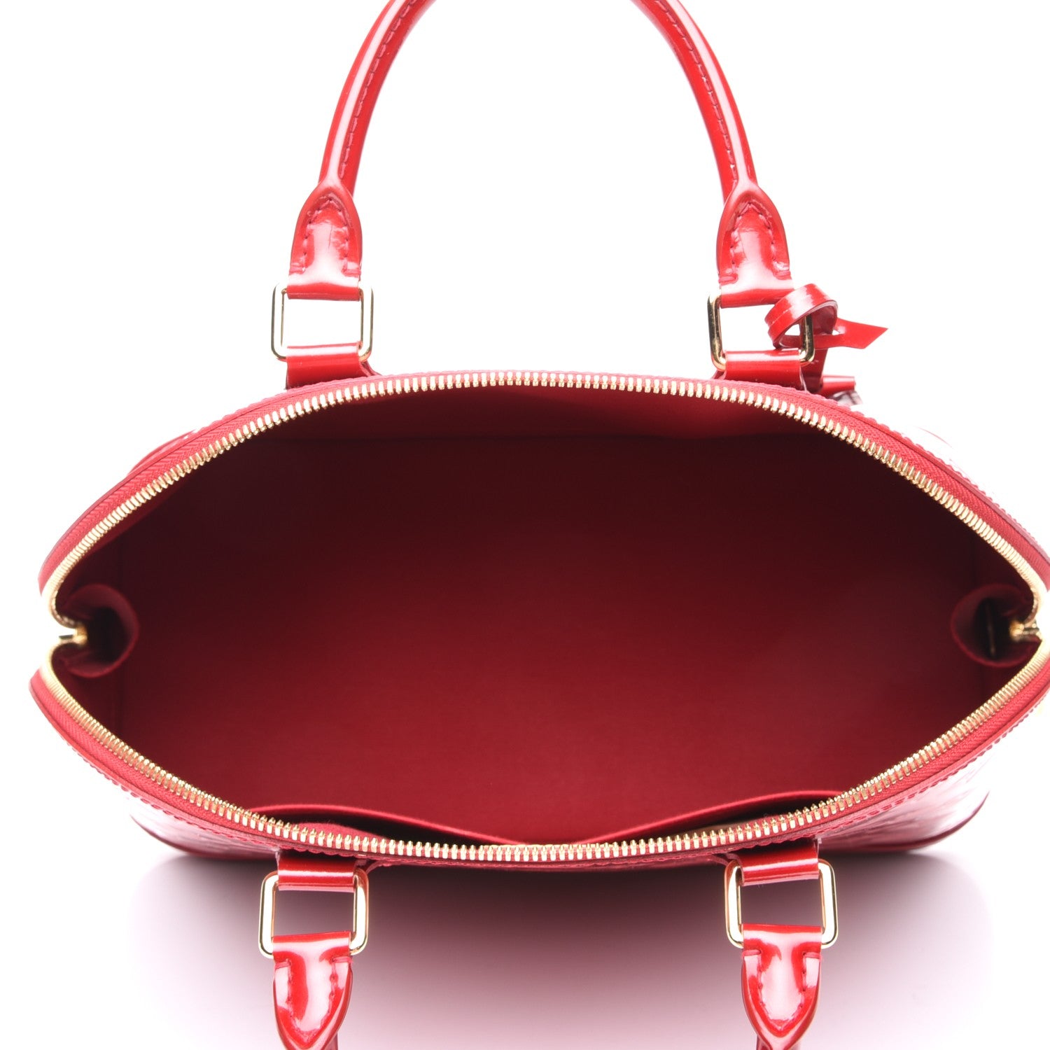 Louis Vuitton Vernis Alma MM Pomme D'Amour 9 of 10