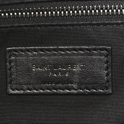 Saint Laurent Crinkled Calfskin Matelasse Monogram Medium Niki Shopper Tote Black 6 of 10