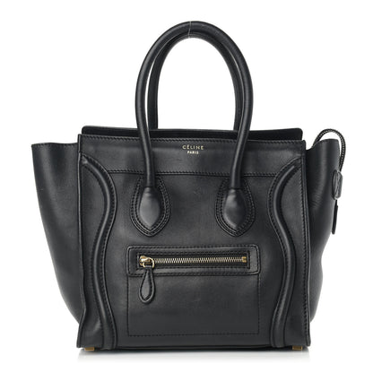 Celine Smooth Calfskin Micro Luggage Black 1 of 18