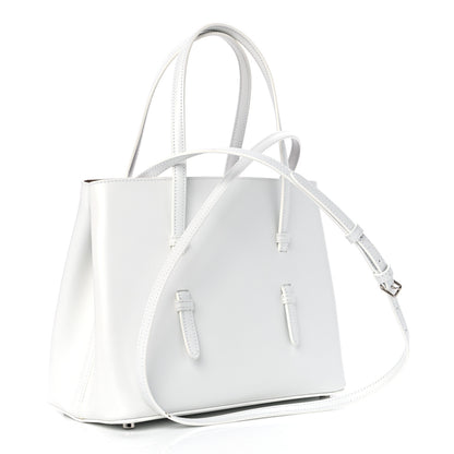 Alaia Calfskin Laser Cut Mina 25 Bag White 4 of 10