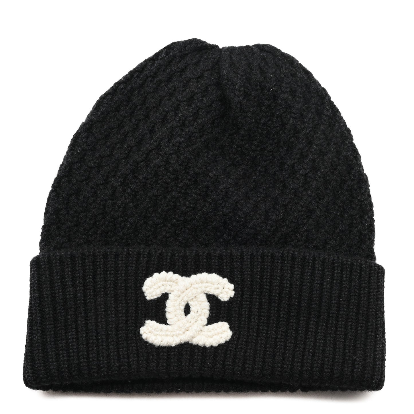 Cashmere CC Logo Beanie Hat  Black