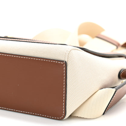 Burberry Canvas Horseferry Print Note Crossbody Bag Natural Tan 9 of 9