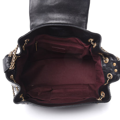 Chanel Glazed Calfskin Stingray Bindi CC Accordion Tote Black 5 of 12