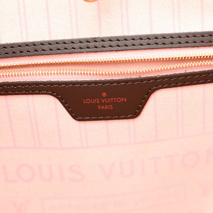 Louis Vuitton Damier Ebene Neo Neverfull MM Rose Ballerine 6 of 9