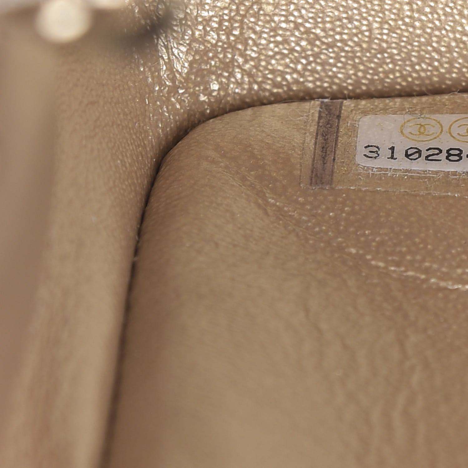 Chanel Metallic Lambskin Quilted Mini Square Flap Gold 9 of 9