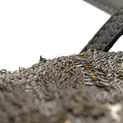 Valentino Garavani Nappa Sequin Chain Glam Tote Dark Grey 15 of 17