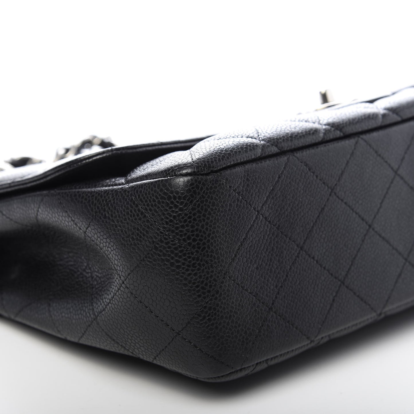 Caviar Quilted Jumbo Single Flap Black