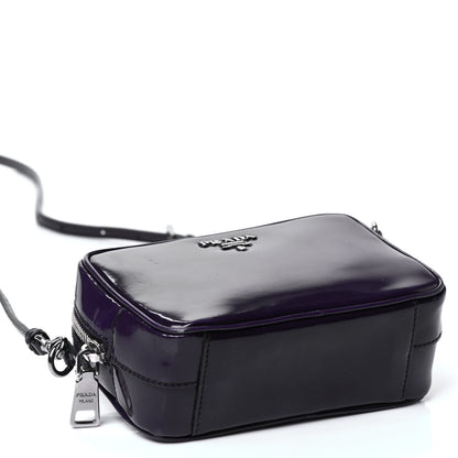 Prada Spazzolato Mini Camera Crossbody Bag Viola 3 of 4