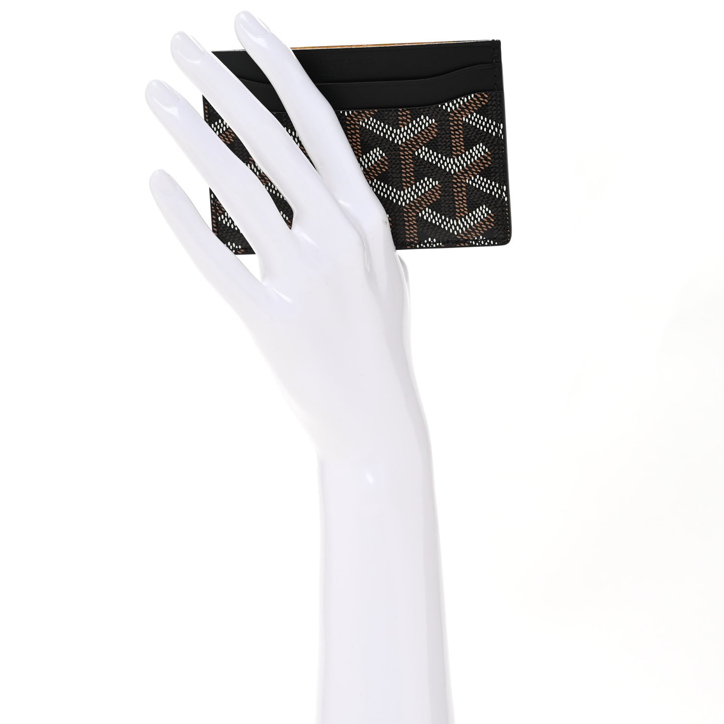Goyardine Saint Sulpice Card Holder Black