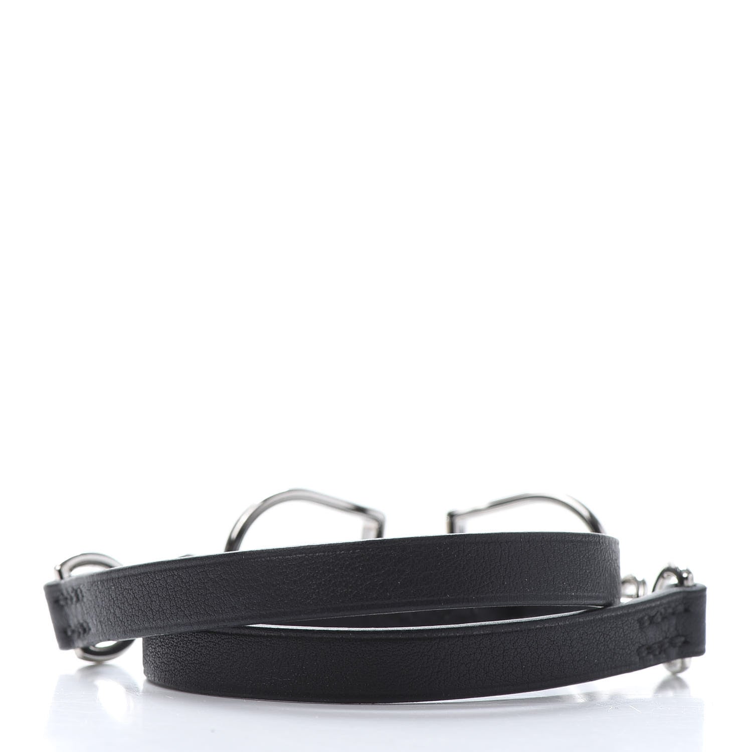 Hermes Swift Etrier Double Tour Bracelet T2 Black 3 of 6