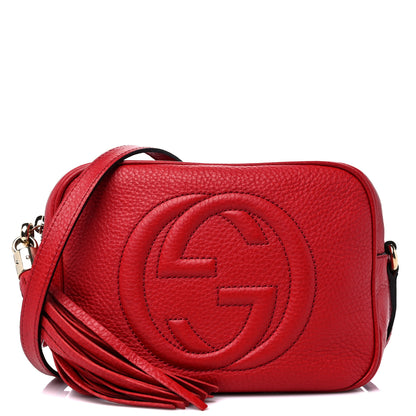 Gucci Pebbled Calfskin Small Soho Disco Bag Tabasco Red 1 of 12