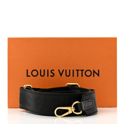 Louis Vuitton Monogram Papillon BB Bandouliere Shoulder Strap Black 3 of 3
