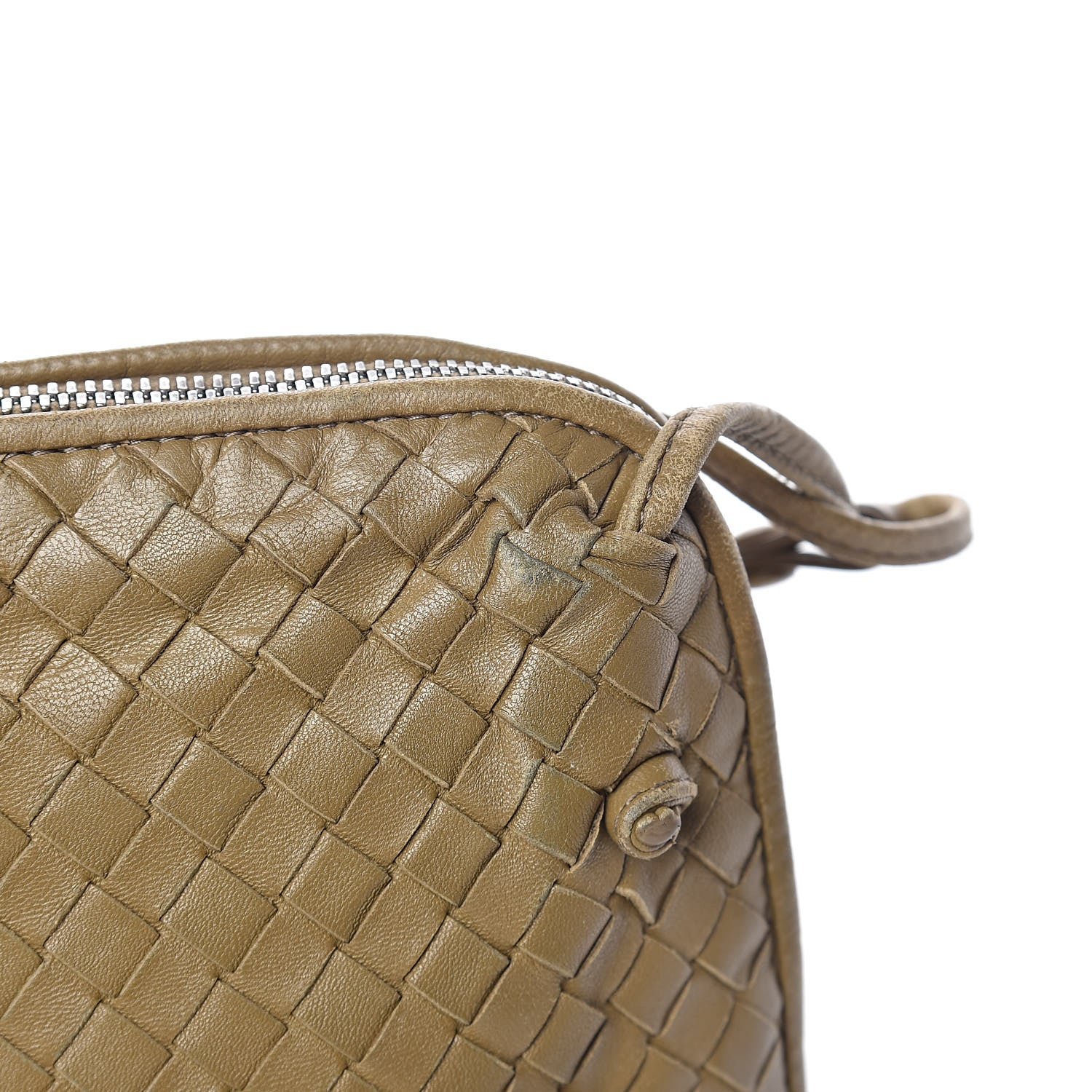 Bottega Veneta Nappa Intrecciato Nodini Crossbody Messenger Green 11 of 15