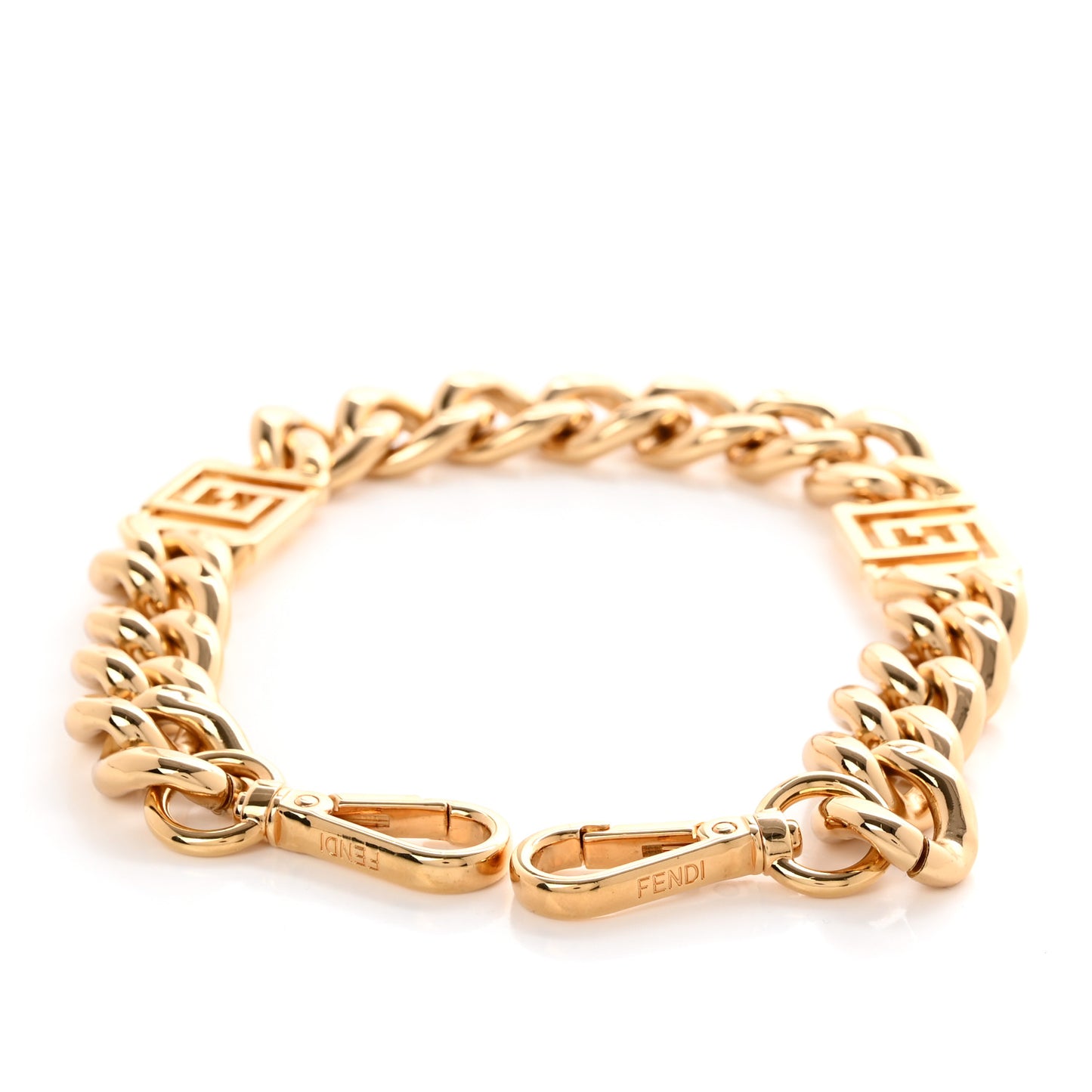 FENDI X VERSACE Metal Strap You Gold