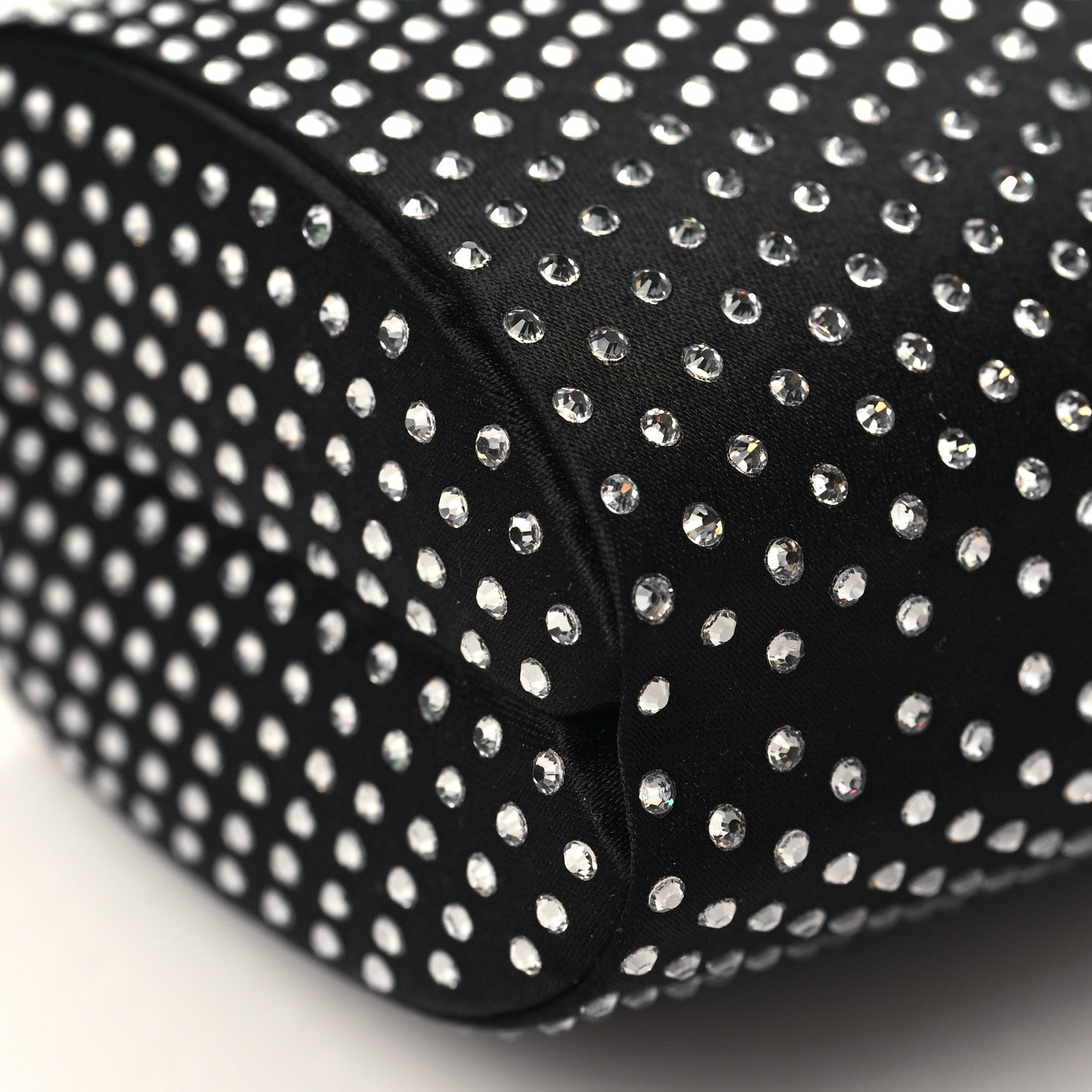 Jimmy Choo Satin Crystal Karlie Clutch Black 8 of 10