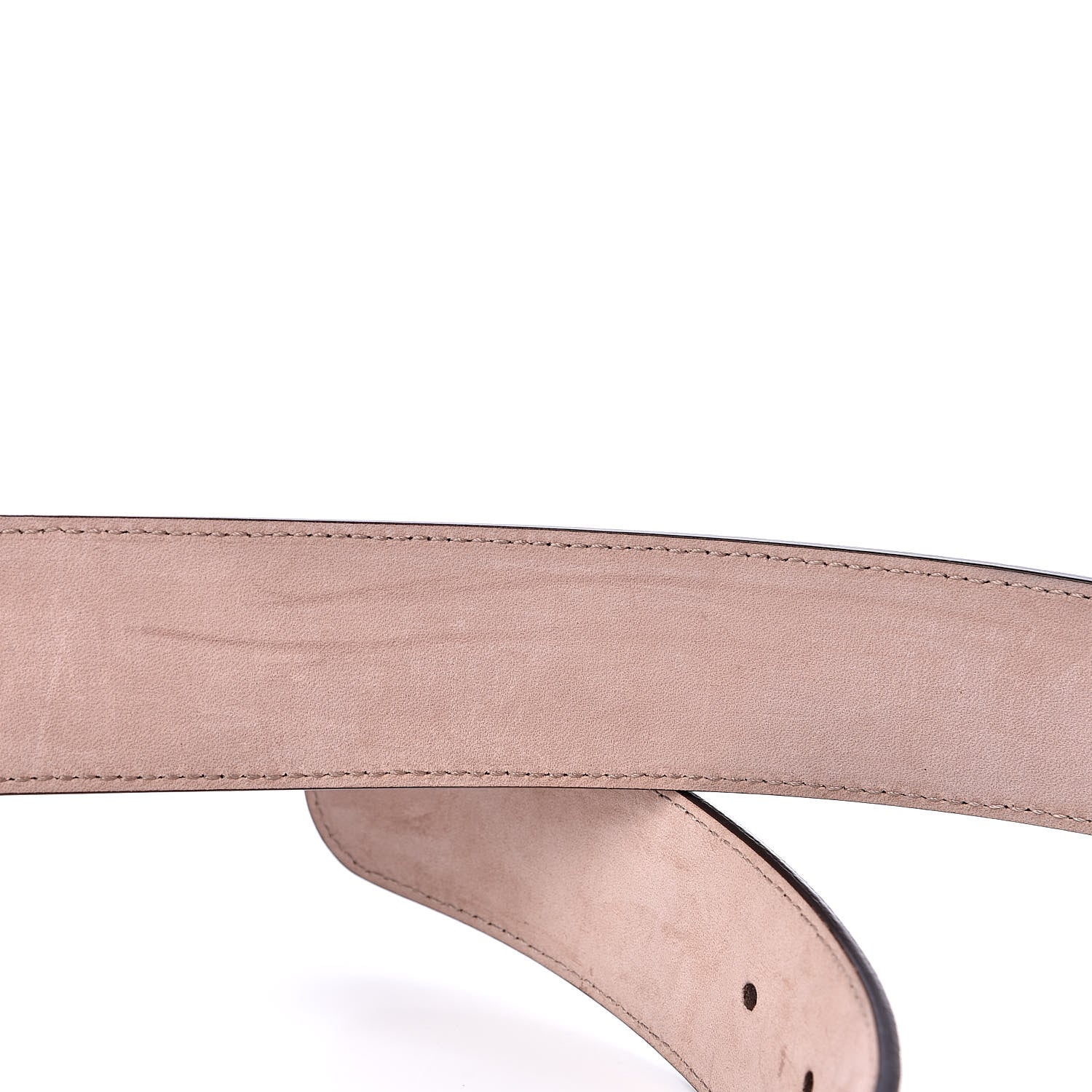 Gucci GG Supreme Monogram Selleria Calfskin Interlocking G 40mm Belt 80 32 Beige Ebony Cocoa 7 of 7