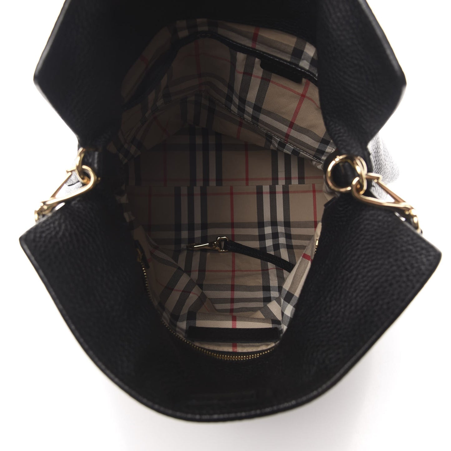 Grainy Calfskin Medium Hobo Black