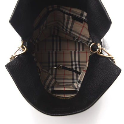Burberry Grainy Calfskin Medium Hobo Black 5 of 11