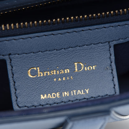 Christian Dior Calfskin Gradient Saddle Bag Indigo Blue 6 of 9