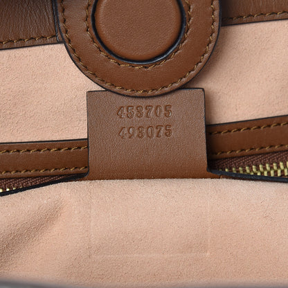 Gucci Soft GG Supreme Monogram Blind For Love Embroidered Medium Crossbody Tote Beige Tuscany Multicolor 7 of 9