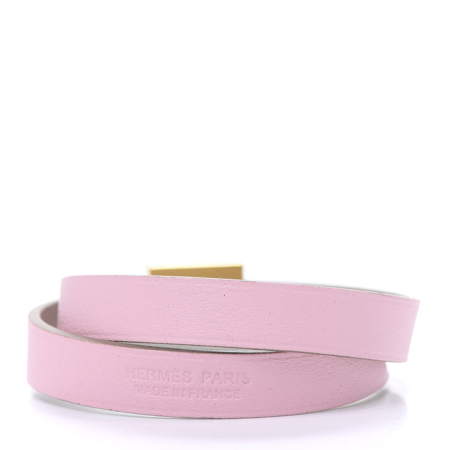 Hermes Swift Medor Infini Double Tour Bracelet T2 Rose Sakura Gris Perle 3 of 8