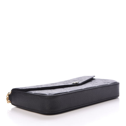 Louis Vuitton Empreinte Pochette Felicie Chain Wallet Black 4 of 13