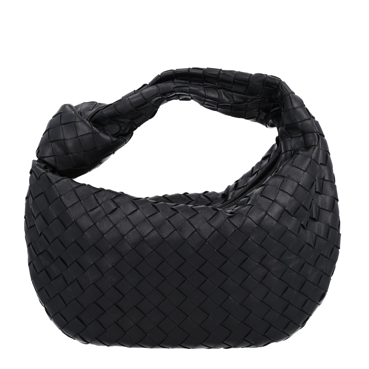 Nappa Intrecciato Teen Jodie Hobo Black