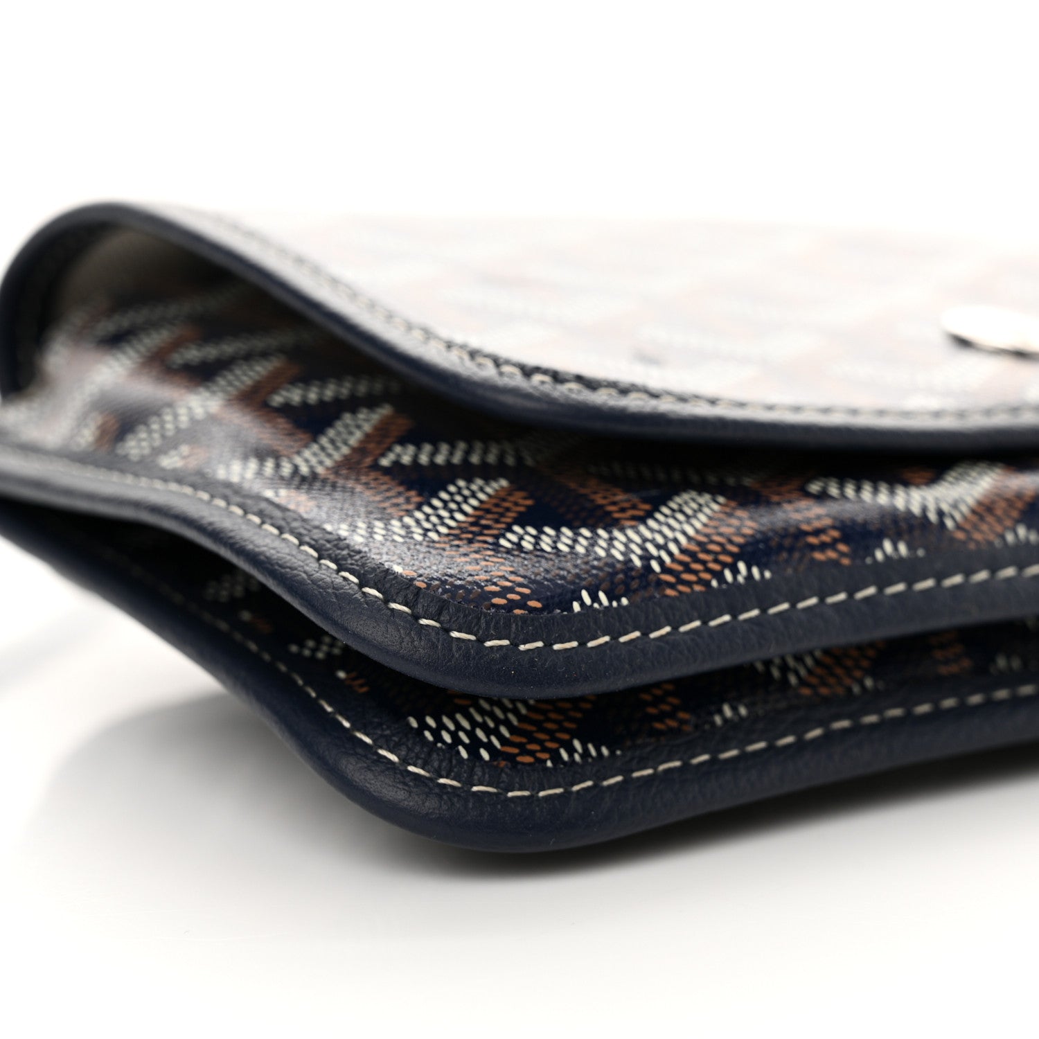 Goyard Goyardine Plumet Wallet Clutch Navy 9 of 11