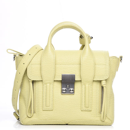 3.1 Phillip Lim 3.1 Textured Calfskin Mini Pashli Satchel Citron 1 of 14