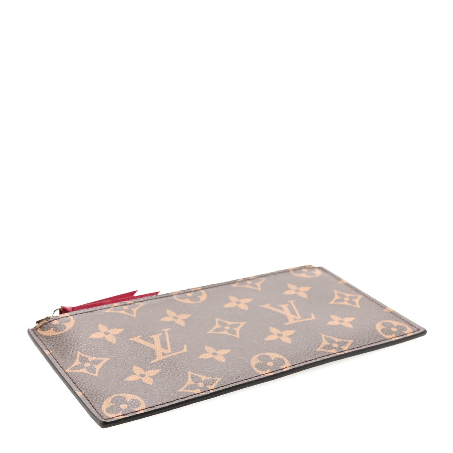 Monogram Felicie Chain Wallet Zippered Insert Fuchsia