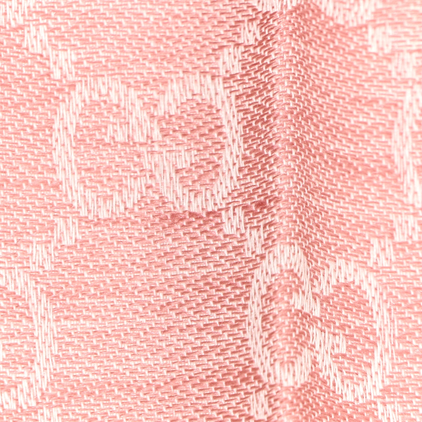 Wool Silk Monogram GGWeb Fringe Shawl Rose Ivory