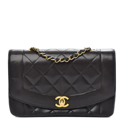 Chanel Lambskin Quilted Small Single Flap Black 1 of 14