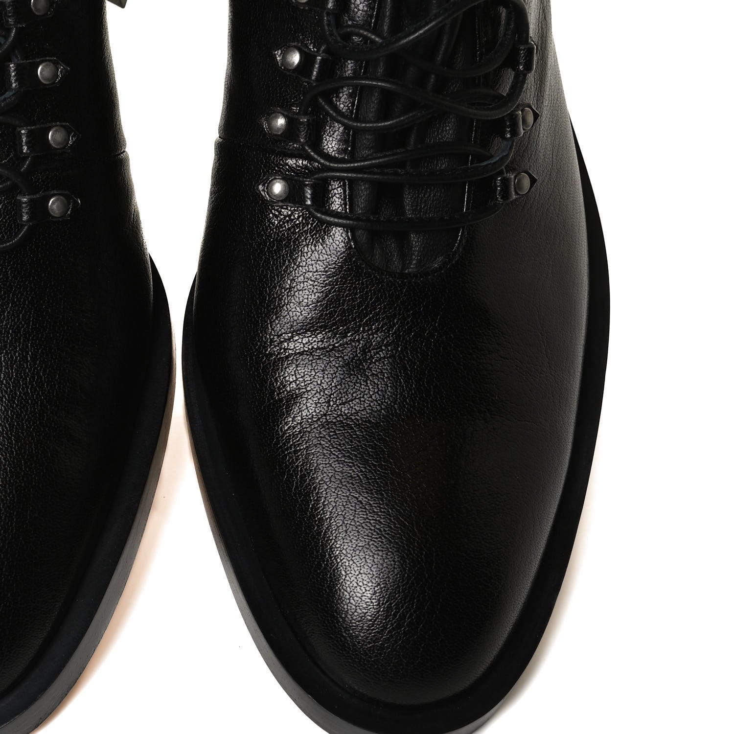 Givenchy Grained Calfskin Suede GV3 Derby Shoes 40 Black 12 of 16