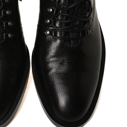 Givenchy Grained Calfskin Suede GV3 Derby Shoes 40 Black 12 of 16