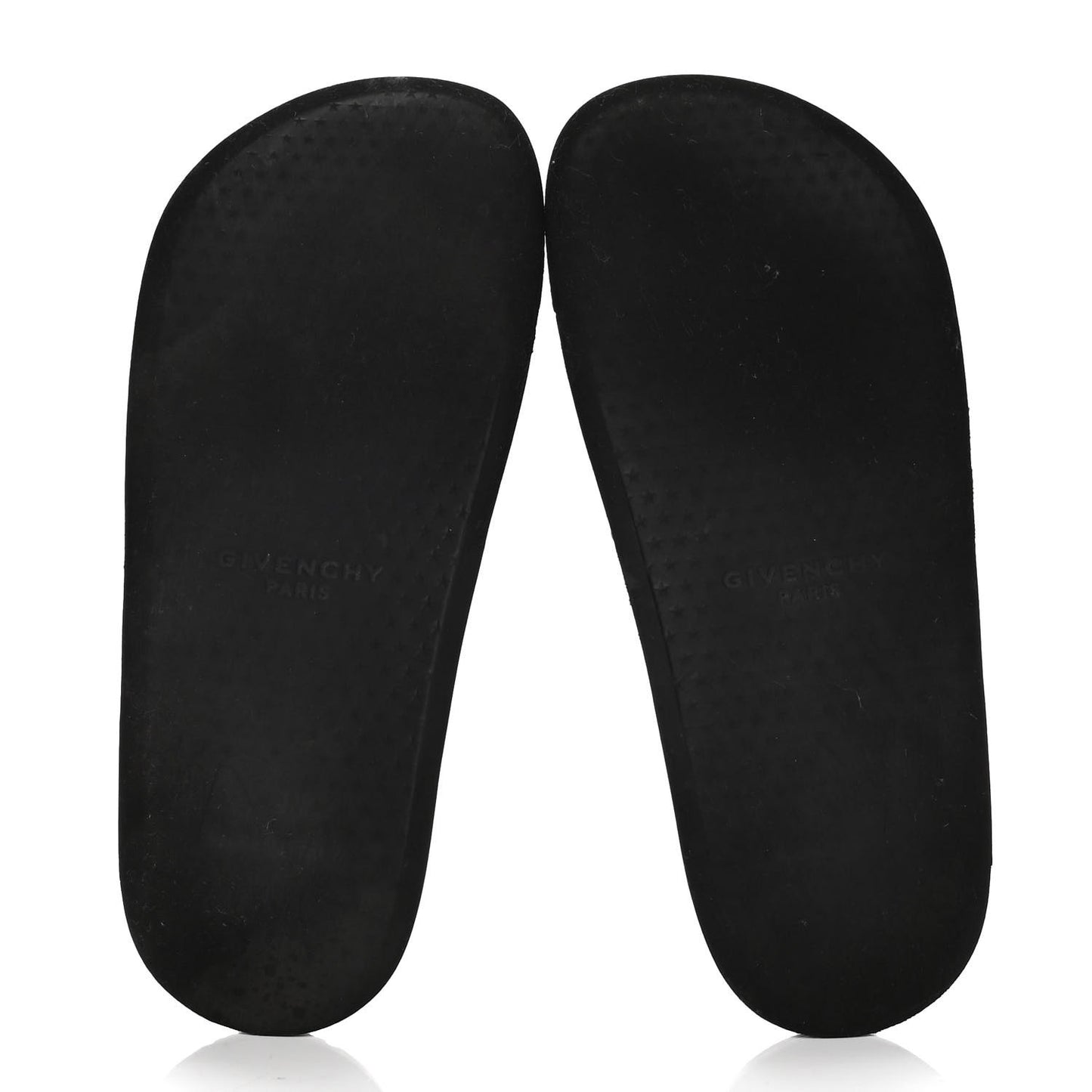 Rubber Logo Pool Slide Sandals 38 Black