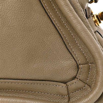 Chloe Calfskin Medium Paraty Barbour Khaki 14 of 20