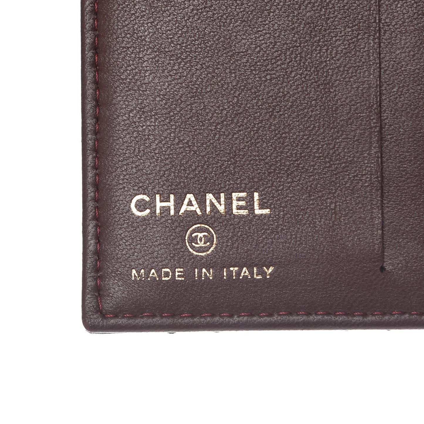 Lambskin Quilted Card Holder Wallet Black