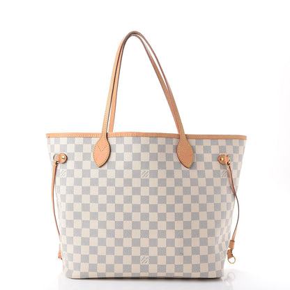 Louis Vuitton Damier Azur Neo Neverfull MM Rose Ballerine 3 of 14