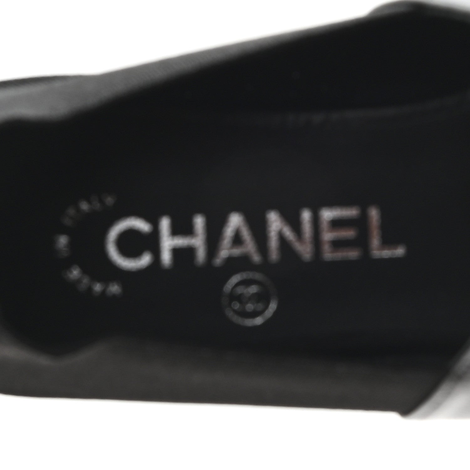 Chanel Calfskin Grosgrain Camellia Mocassin Loafers 41 Black 8 of 11