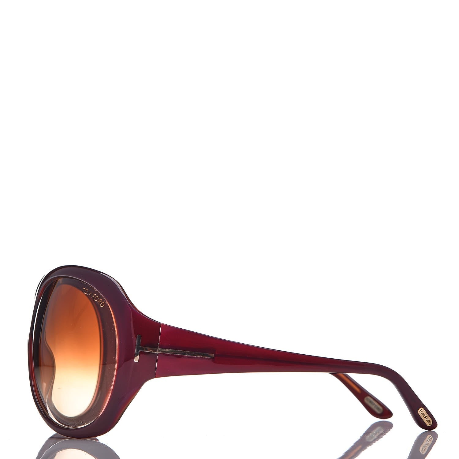 Tom Ford Sabine Sunglasses TF65 Burgundy 3 of 7