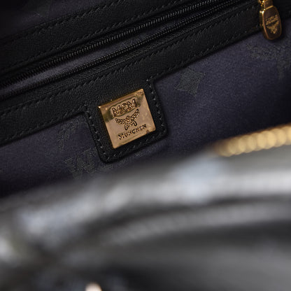 MCM Visetos Studded Medium Stark M Backpack Black 9 of 11