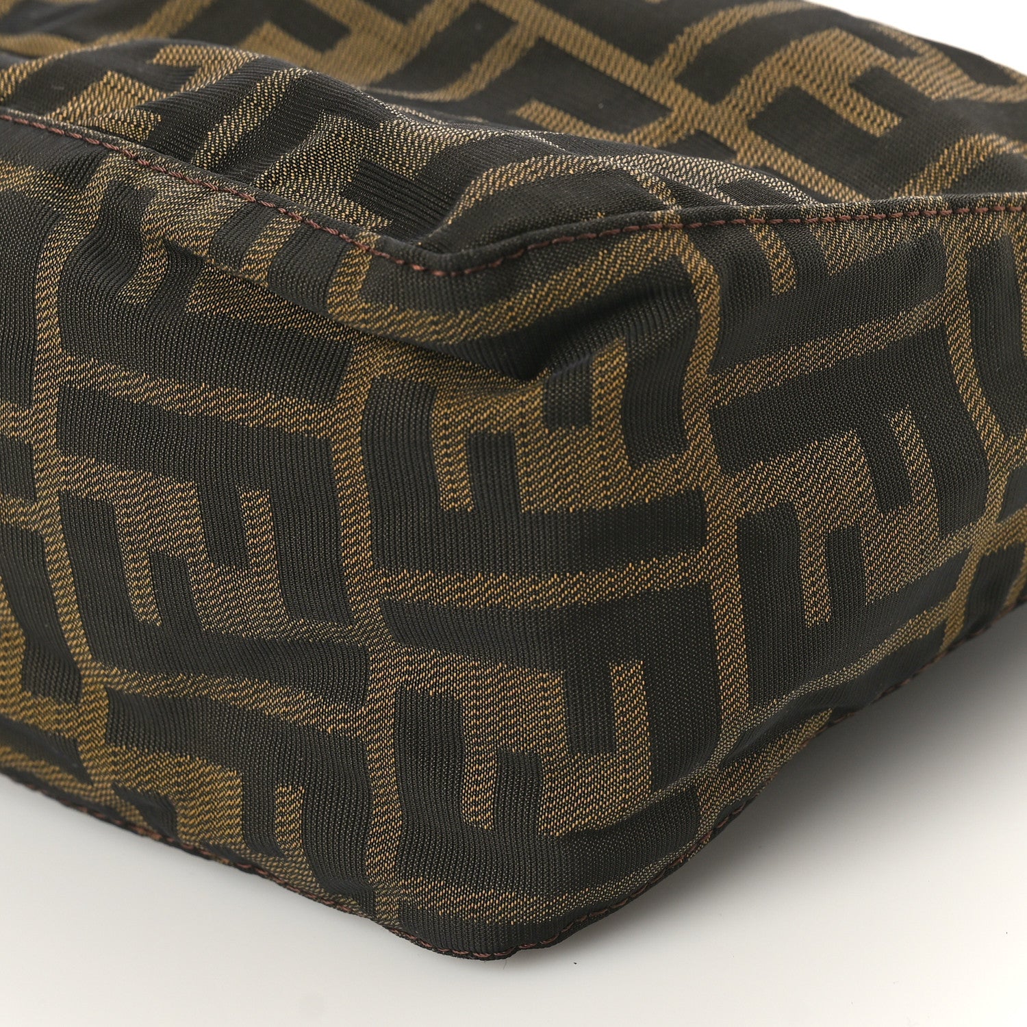 Fendi Zucca Cuoio Romano Selleria Mini Pochette Tobacco Moro 8 of 8