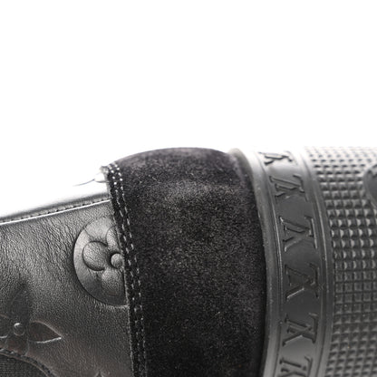 Louis Vuitton LOUIS VUITTON Suede Laureate Platform Chelsea Boot 37.5 Black 9 of 11