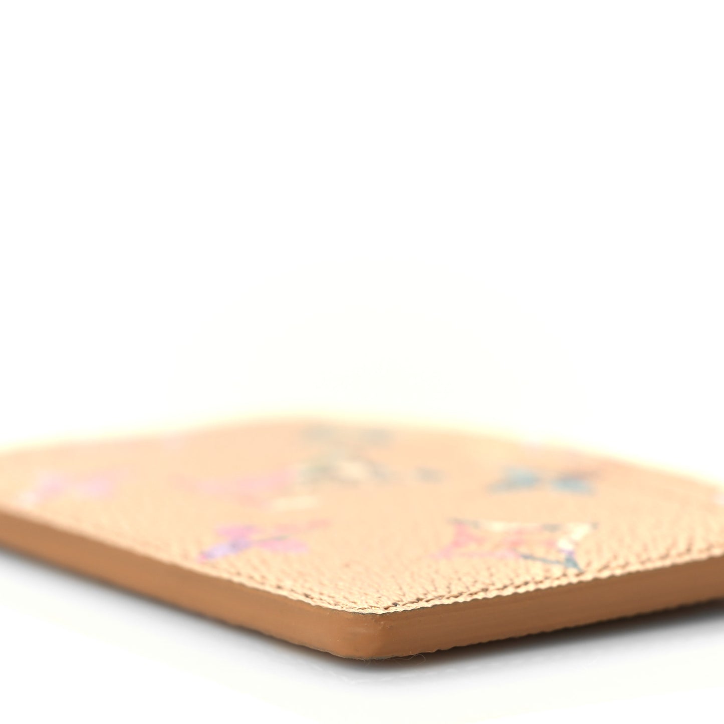 Metallic Monogram LV Garden Card Holder Gold
