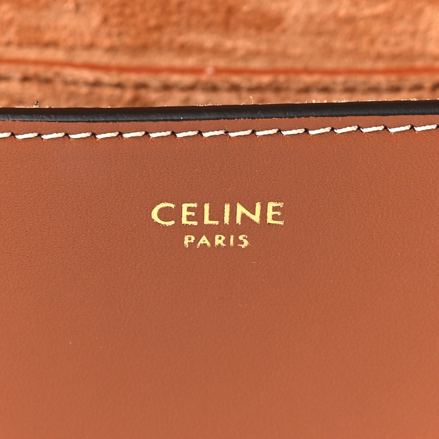 Smooth Calfskin Cuir Triomphe Folco Crossbody Bag Tan