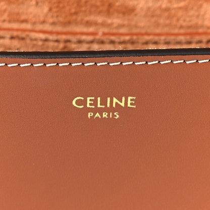 Celine Smooth Calfskin Cuir Triomphe Folco Crossbody Bag Tan 6 of 9