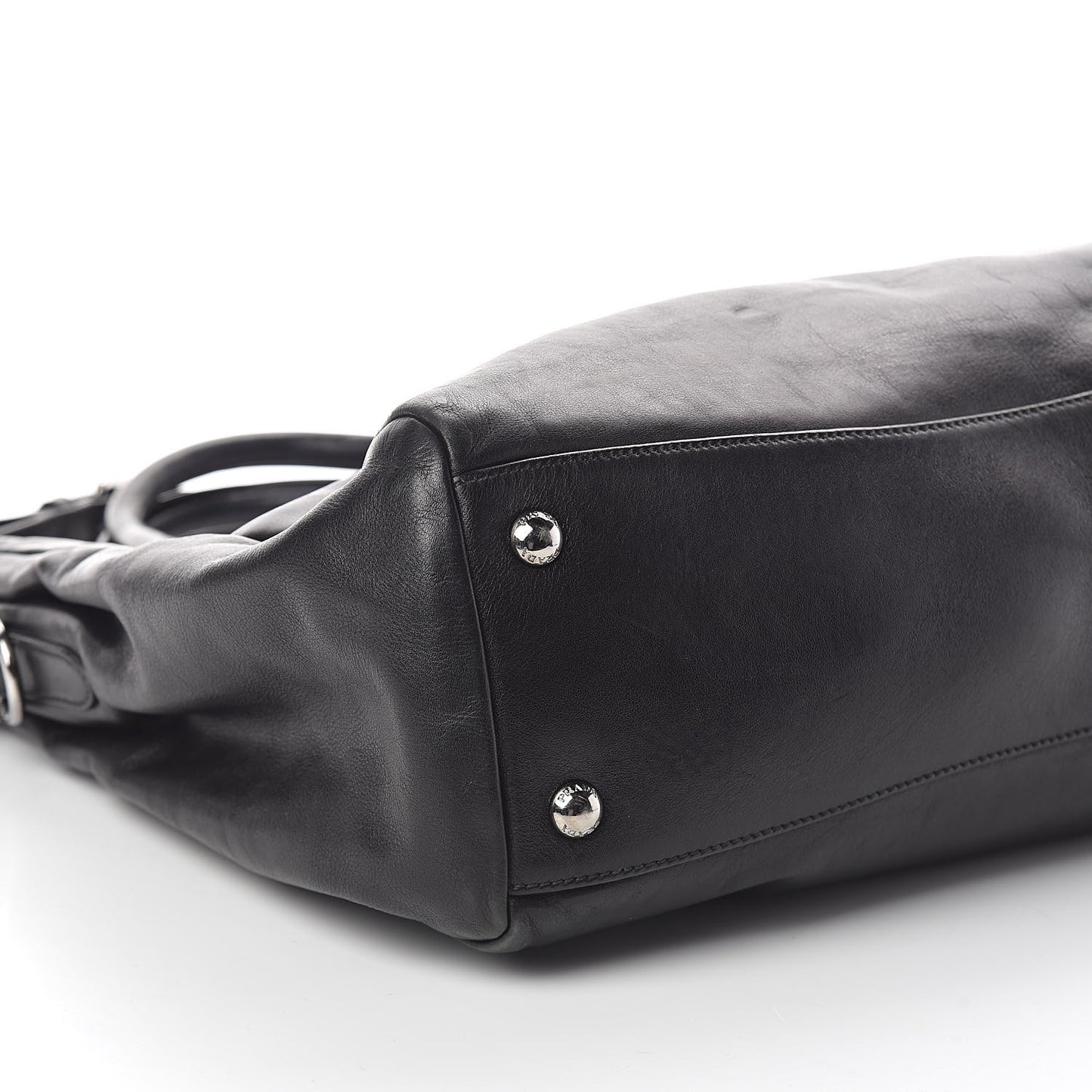 Soft Calfskin Shoulder Bag Black
